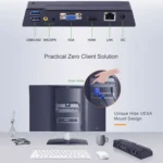 Zero Client R1W Mini PC, CORTEX QUAD A9 Quad Core up to 1.6GHz, RAM: 1GB, ROM: 8GB, Support WiFi, HDMI, VGA, RJ45, SPK - Image 6
