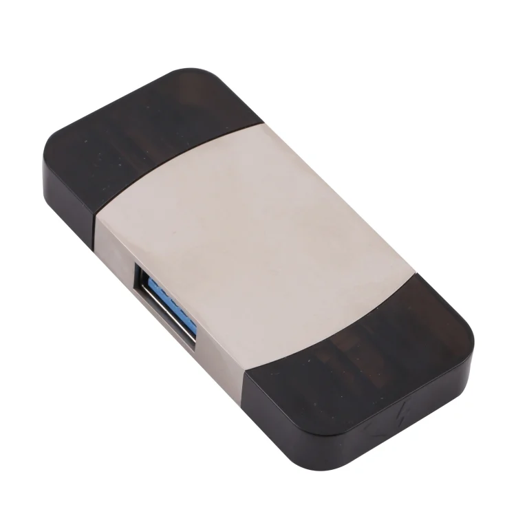 PC7133_1.webp 4 In 1 Type-C / USB-C + 8 Pin + Dual USB Multi-function Adapter with Dual OTG Function - Image 2