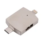 4 In 1 Type-C / USB-C + 8 Pin + Dual USB Multi-function Adapter with Dual OTG Function - Image 5