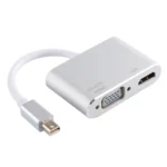 2 in 1 4Kx2K Mini DisplayPort to VGA & HDMI Adapter