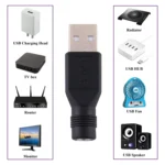 10 PCS 3.5 x 1.35mm to USB 2.0 DC Power Plug Connector - Image 7