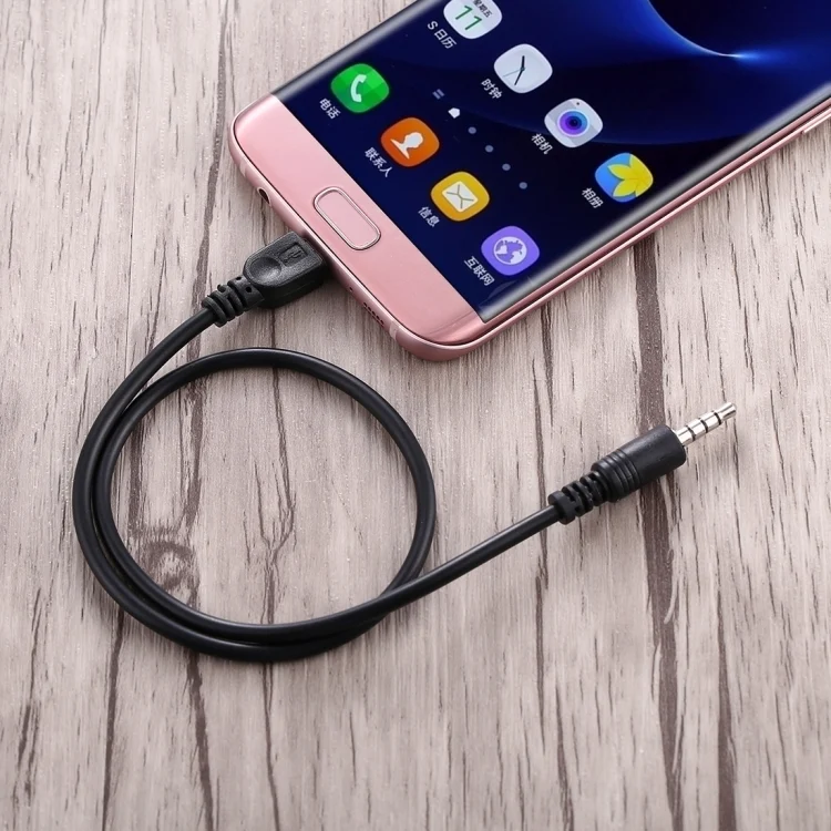 PC7309B_4.webp 3.5mm Male to Micro USB Male Audio AUX Cable, Length: about 40cm - Image 5