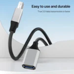 USB-C / Type-C 3.1 to USB 3.0 Male Square Port Printer Data Transmission Extension Cable, Length:0.5m - Image 7