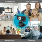 HXSJ S4 1080P Adjustable 180 Degree HD Manual Focus Video Webcam PC Camera with Microphone - Image 14