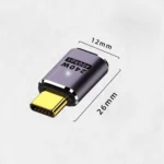 240W USB-C/Type-C Female to USB-C/Type-C Male 40Gbps Straight Adapter with Light - Image 2