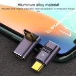 240W USB-C/Type-C Female to USB-C/Type-C Male 40Gbps Straight Adapter with Light - Image 4