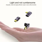 240W USB-C/Type-C Female to USB-C/Type-C Male 40Gbps Straight Adapter with Light - Image 5