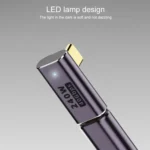 240W USB-C/Type-C Female to USB-C/Type-C Male 40Gbps Straight Adapter with Light - Image 6