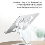 L-13 Aluminum Alloy Foldable Rotating Laptop/Tablet Stand - Image 4
