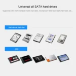 Universal SATA 2.5 / 3.5 inch USB3.0 Interface External Solid State Drive Enclosure for Laptops / Desktop Computers, The Maximum Support Capacity: 10TB - Image 13