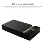 Universal SATA 2.5 / 3.5 inch USB3.0 Interface External Solid State Drive Enclosure for Laptops / Desktop Computers, The Maximum Support Capacity: 10TB - Image 5