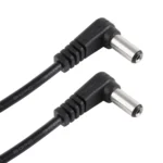 30cm 5A 5.5 x 2.1mm Male to Male Elbow DC Power Supply Plug Cable, DC 12-24V
