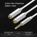 Ugreen 3.5mm Male to 2 x 3.5mm Female Audio Connector Adapter Cable 2 in 1 Microphone + Earphone Splitter Cable Converter - Image 2