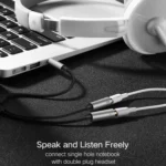 Ugreen 3.5mm Male to 2 x 3.5mm Female Audio Connector Adapter Cable 2 in 1 Microphone + Earphone Splitter Cable Converter - Image 8