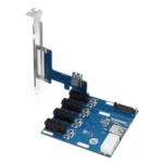 PCI-E to PCI-E Converter Card 1 to 4 1 X Express Card with 4 Ports PCI-E Slots - Image 4