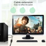 Crystal Network Straight Through Head-line Connector Pair Terminal Female to Double Head RJ45 Interface Extension Device - Image 8