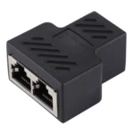 Crystal Network Straight Through Head-line Connector Terminal Female to Female Three Head RJ45 Interface Extension Device - Image 3