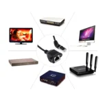 30cm RJ45 Male Bent Upward to RJ45 Female LAN Extension Cable - Image 5