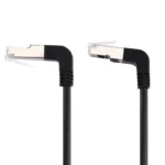 40cm RJ45 Male Bent Upward to RJ45 Male Bent Down Network LAN Cable - Image 3