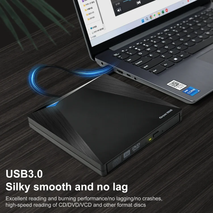 PC8014_3.webp Great Wall OD101 Portable DVD Burner Drive - Image 4