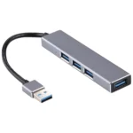 3019 4 x USB 3.0 to USB 3.0 Aluminum Alloy HUB Adapter with LED Indicator - Image 2