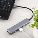 3019 4 x USB 3.0 to USB 3.0 Aluminum Alloy HUB Adapter with LED Indicator - Image 6