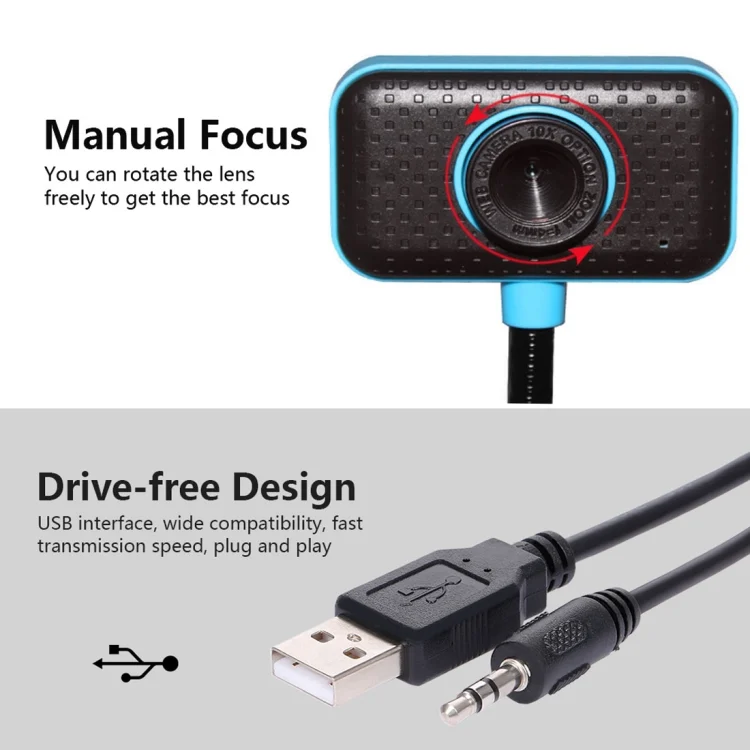 PC8080_2.webp 4.0 Mega Pixels USB 2.0 Driverless Desktop Laptop Camera / Webcam with Mic - Image 3