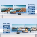 NK-W60 DP DisplayPort To HDMI, DP DisplayPort Splitter MST / SST Monitor Switcher - Image 5