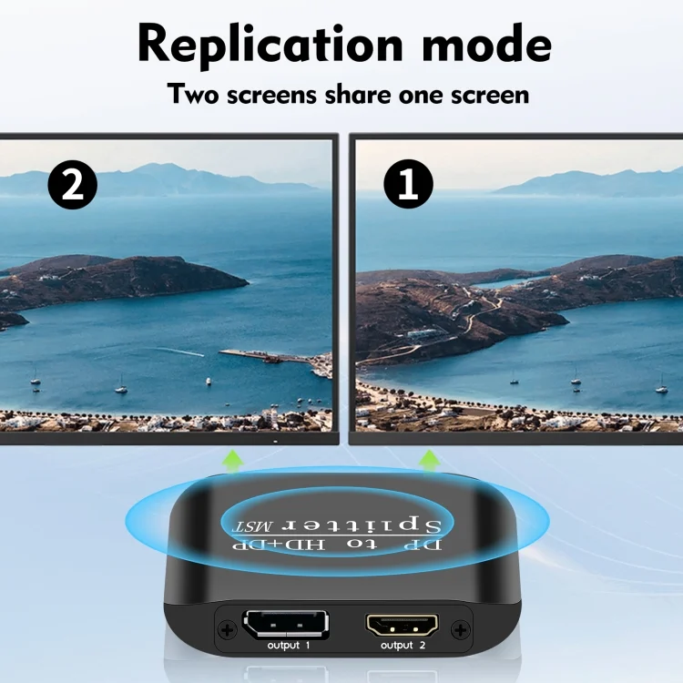 PC8109B_5.webp NK-W60 DP DisplayPort To HDMI, DP DisplayPort Splitter MST / SST Monitor Switcher - Image 6