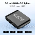 NK-W60 DP DisplayPort To HDMI, DP DisplayPort Splitter MST / SST Monitor Switcher - Image 8