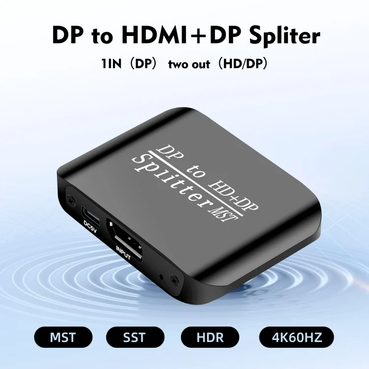 PC8109B_7.webp NK-W60 DP DisplayPort To HDMI, DP DisplayPort Splitter MST / SST Monitor Switcher - Image 8