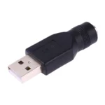 USB Male to 5.5 x 2.1mm Female Plug Adapter Connector - Image 2