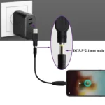 USB Male to 5.5 x 2.1mm Female Plug Adapter Connector - Image 6
