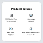 ORICO CDH-15N-GY-BP 15 in 1 Type-C HUB Docking Station - Image 5