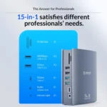 ORICO CDH-15N-GY-BP 15 in 1 Type-C HUB Docking Station - Image 6