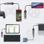 Onten 95118U 4 in 1 USB-C / Type-C to 4 USB 3.0 Ports Multifunctional HUB Converter Docking Station - Image 5