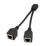 1 to 2 Socket LAN Ethernet Network CAT5 RJ45 Plug Splitter Adapter, Cable Length: 25cm - Image 2