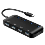 High Speed 4 x USB 3.0 to USB-C / Type-C HUB with Switch