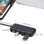 High Speed 4 x USB 3.0 to USB-C / Type-C HUB with Switch - Image 7