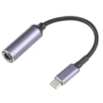 USB-C / Type-C Male to 7.4x0.6mm Female Nylon Braided Adapter Cable
