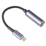 USB-C / Type-C Male to 2.5x0.7mm Female Nylon Braided Adapter Cable - Image 2