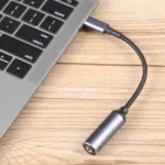 USB-C / Type-C Male to 2.5x0.7mm Female Nylon Braided Adapter Cable - Image 6