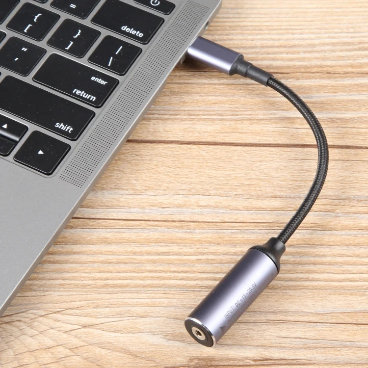 PC8547_5.webp USB-C / Type-C Male to 2.5x0.7mm Female Nylon Braided Adapter Cable - Image 6