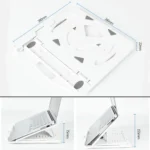 General-purpose Increased Heat Dissipation For Laptops Holder, Style: with Mobile Phone Holder with Rotation - Image 3