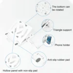 General-purpose Increased Heat Dissipation For Laptops Holder, Style: with Mobile Phone Holder with Rotation - Image 4