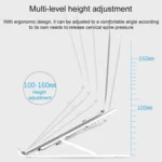 Laptop Stand Desktop Raise Bracket Cooling Base Lifting Holder Foldable - Image 5