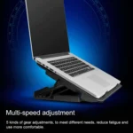 ICE COOREL Notebook Computer Base Speed Control Silent Six-fan Cooling Holder Cooling Rack, Style: Flagship - Image 12