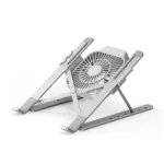 Portable Adjustable Laptop Stand Desktop Lifting Height Increase Rack Folding Heat Dissipation Holder, Style: Fan - Image 2