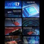 COMFAST CF-BE200 Pro 8774Mbps WiFi7 PCIE Wireless Network Adapter WiFi Receiver - Image 7