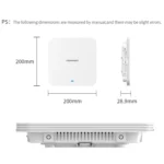 COMFAST CF-E395AX 3000Mbps WiFi6 2.4G & 5.8GHz Dual Band Indoor Wireless Ceiling AP - Image 4